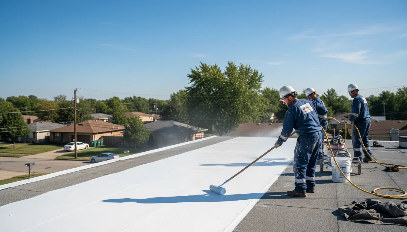 Commercial roof coating in Castlewood, VA near me